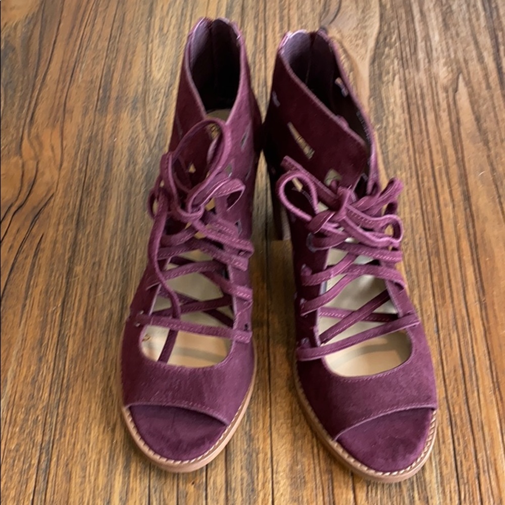 Vince Camuto Purple Suede Sandals
